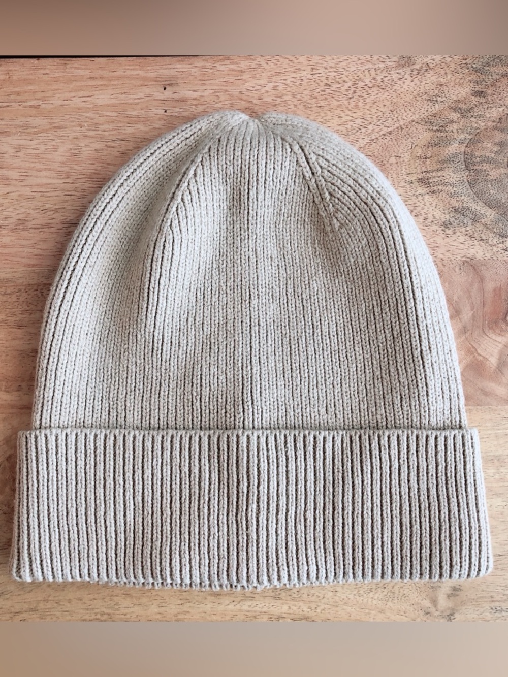 GAP knit winter hat Toque beige oatmeal unisex hat